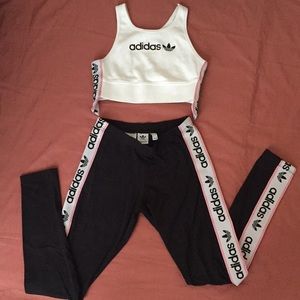 Adidas-Falcon crop top & matching leggings SET